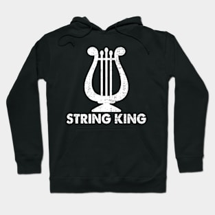 Harp Player Instrument Musician Harpist String King Hoodie